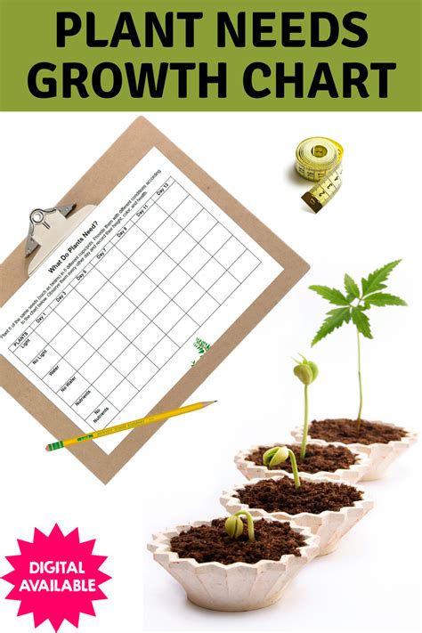 Printable Plant Growth Chart Template